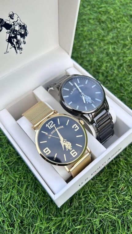Set De Relojes Us Polo Assn Para Hombre  2 Piezas