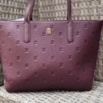 Tote Con Logo Morado Tommy Hilfiger