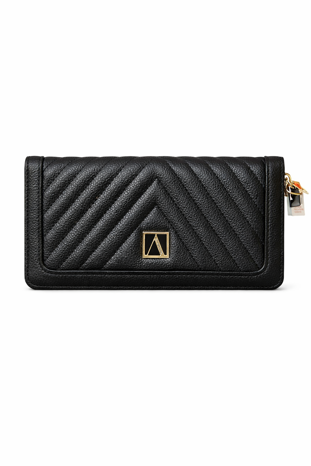 ChatGPT Image 25 feb 2026, 06_04_29 p.m. Billetera Mujer Victoria’s Secret – Diseño Acolchado Negro - Imagen 1