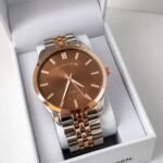 Reloj U.S. Polo Assn. hombre – Esfera Cobre / Acero Bicolor