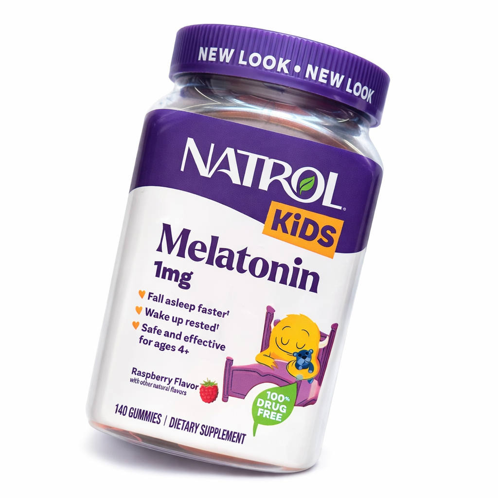 ChatGPT Image 4 mar 2026, 11_22_15 a.m. Melatonina Niños Natrol Kids 1 mg – Gummies Sabor Frambuesa - Imagen 1